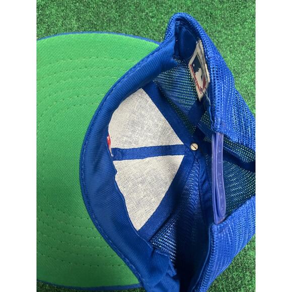 Vintage MLB Chicago Cubs Mesh Trucker Adjustable Snapback hat cap 90s Y2K - Picture 4 of 6